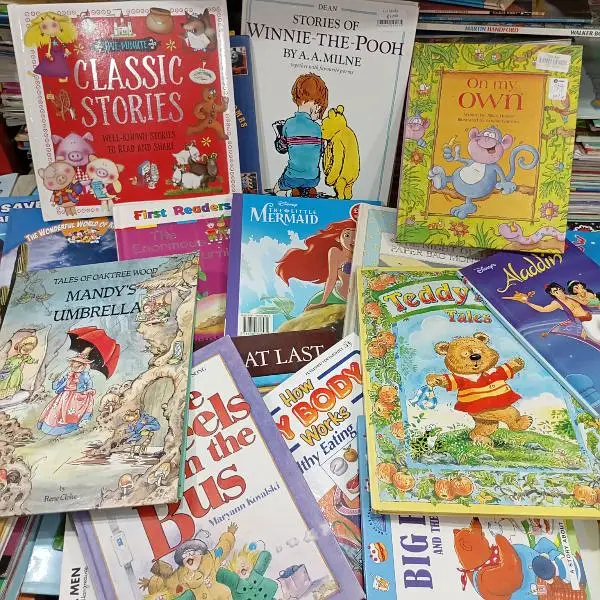 WE DEAL IN PRE-OWNED STORY BOOKS