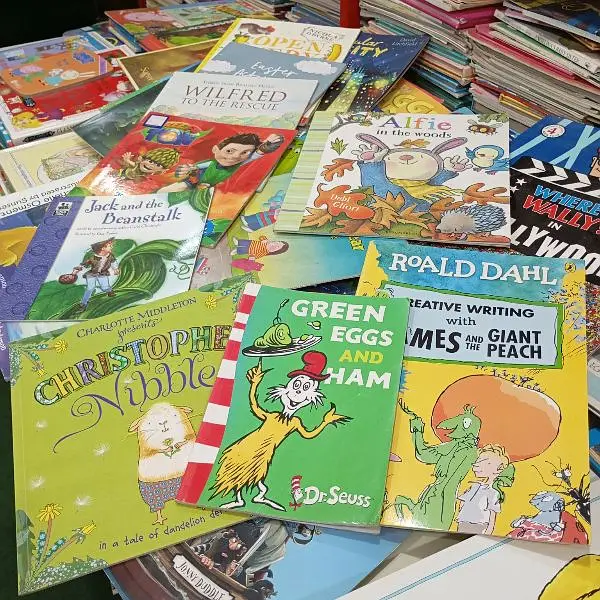 WE DEAL IN PRE-OWNED STORY BOOKS
